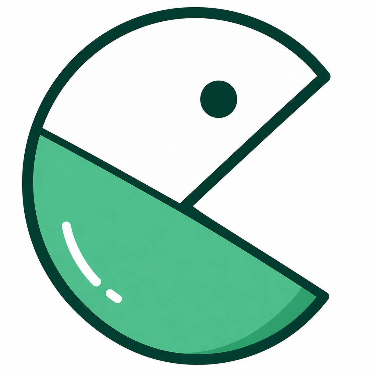 PUMPPAC mascot — a green pac-style character chomping coins